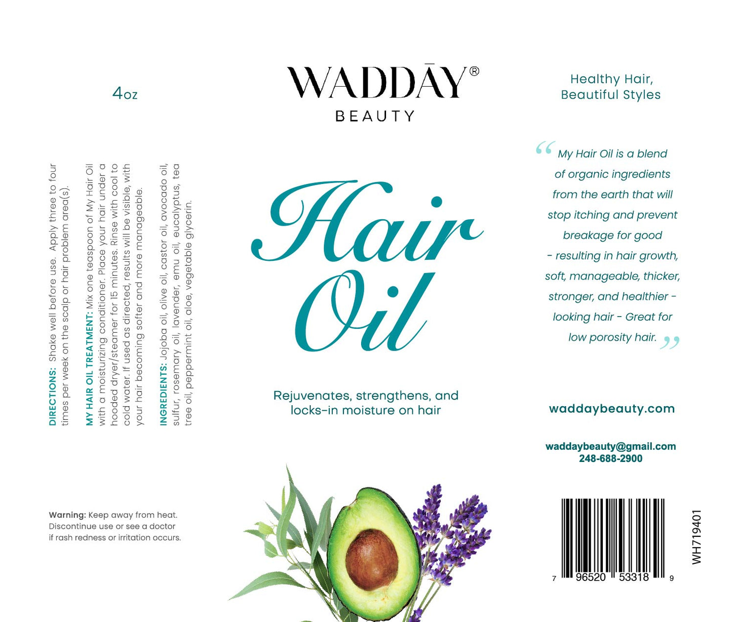 WADDĀY                                                     HAIR OIL